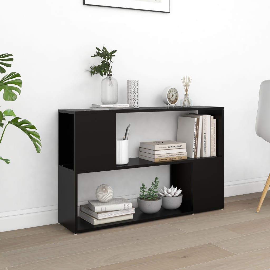 Libreria Nera 100x24x63 cm in Truciolato | homemem39