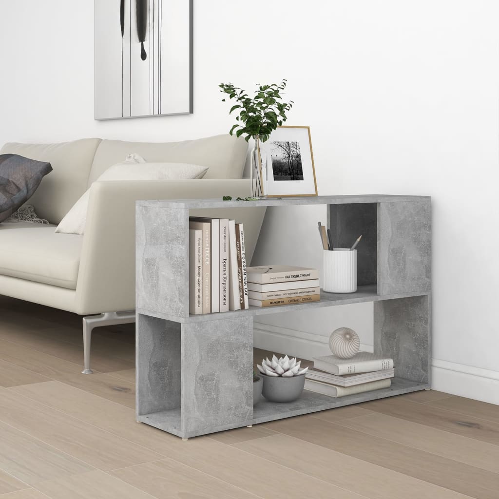 Libreria Grigio Cemento 100x24x63 cm in Truciolato | homemem39