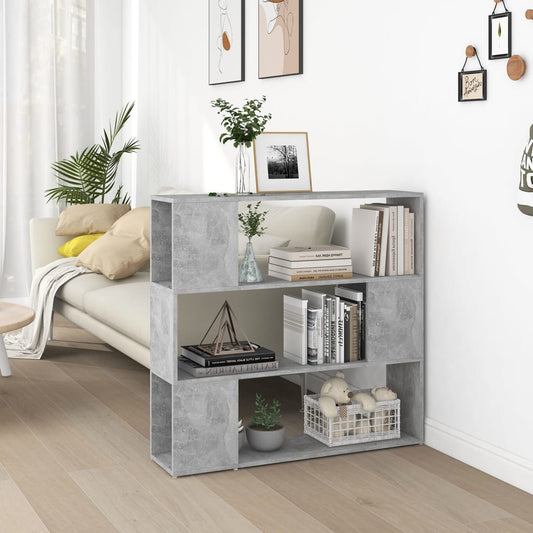 Libreria/Divisorio Grigio Cemento 100x24x94 cm | homemem39