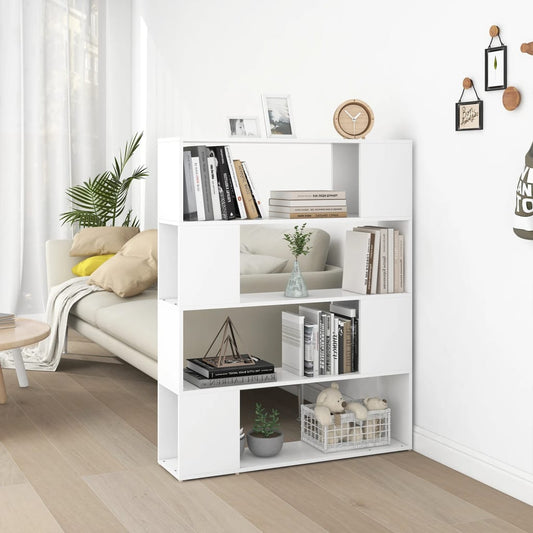 Libreria/Divisorio Bianco 100x24x124 cm | homemem39