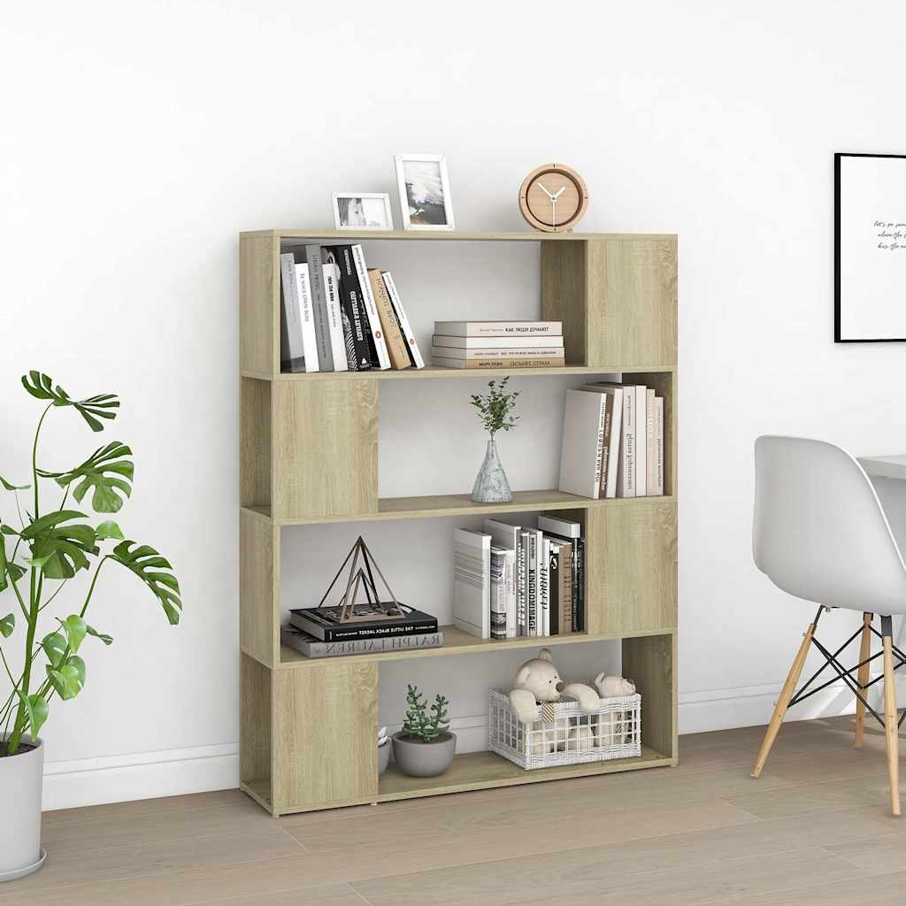 Libreria/Divisorio Rovere Sonoma 100x24x124 cm