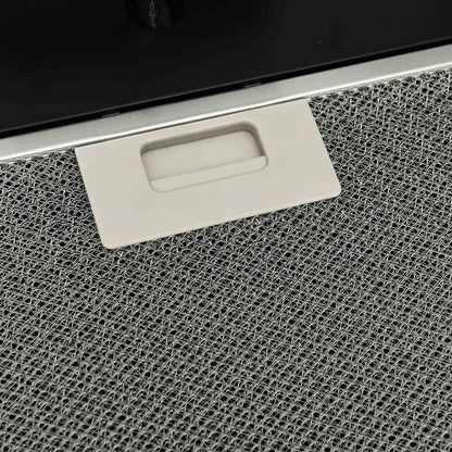 Cappa a Parete 60 cm in Acciaio e Vetro Temperato Nero