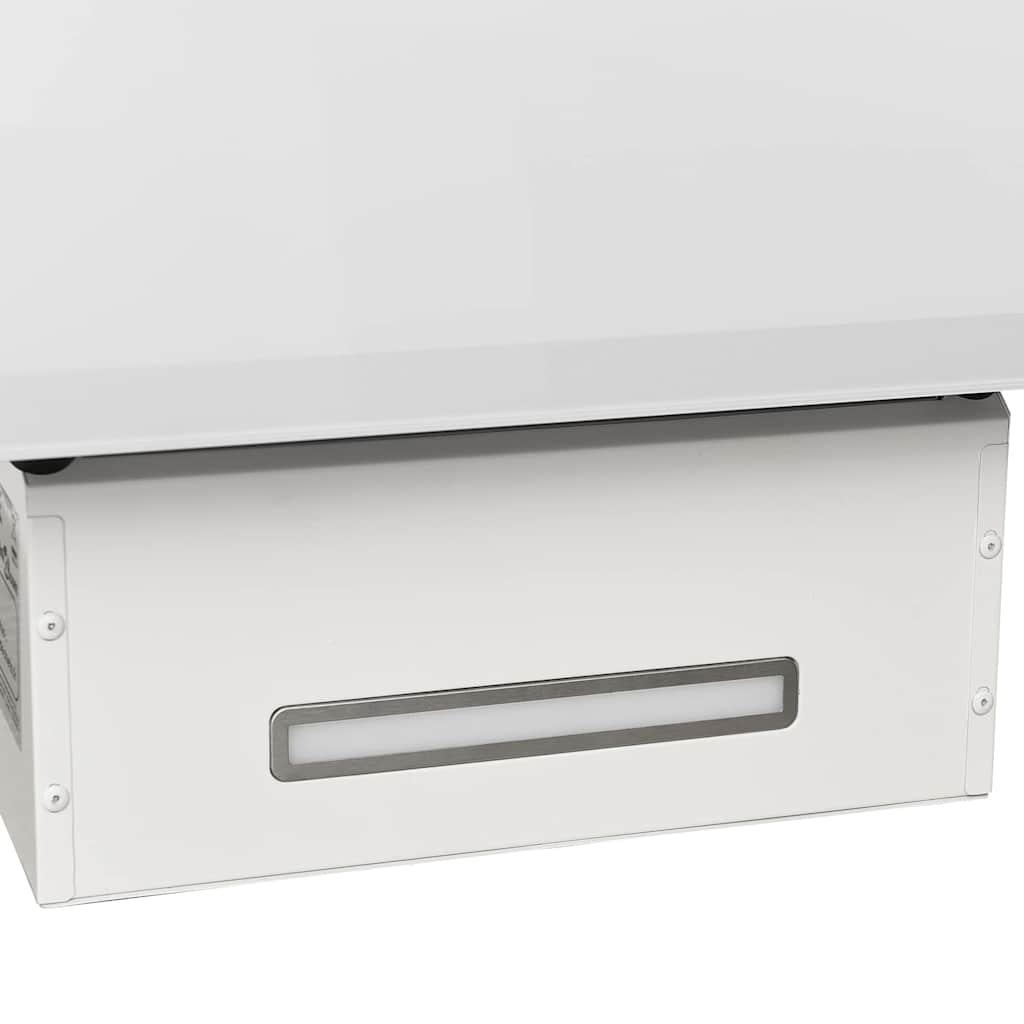 Cappa a Parete 90 cm in Acciaio e Vetro Temperato Bianco
