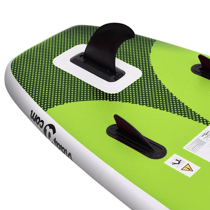 Set Tavola da SUP Gonfiabile Verde 300x76x10 cm - homemem39