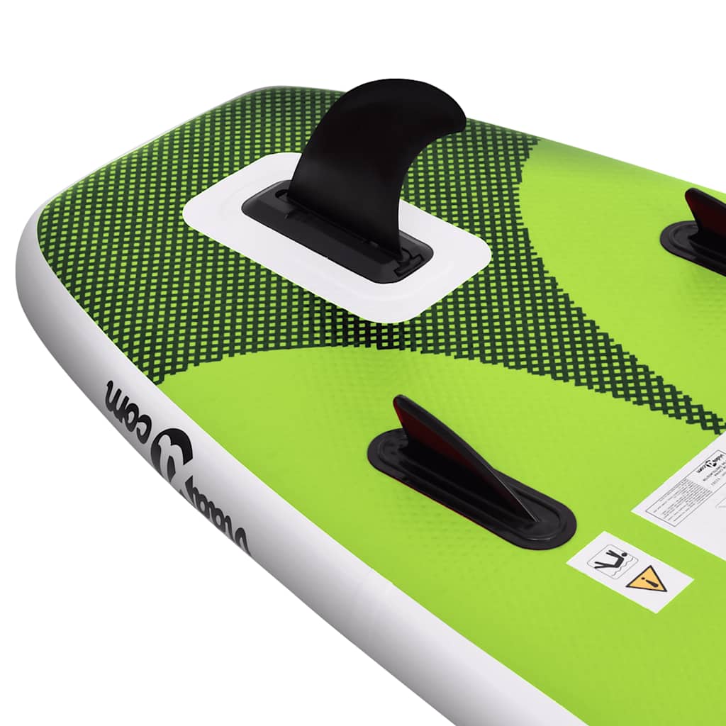 Set Tavola SUP Gonfiabile Verde 330x76x10 cm | homemem39
