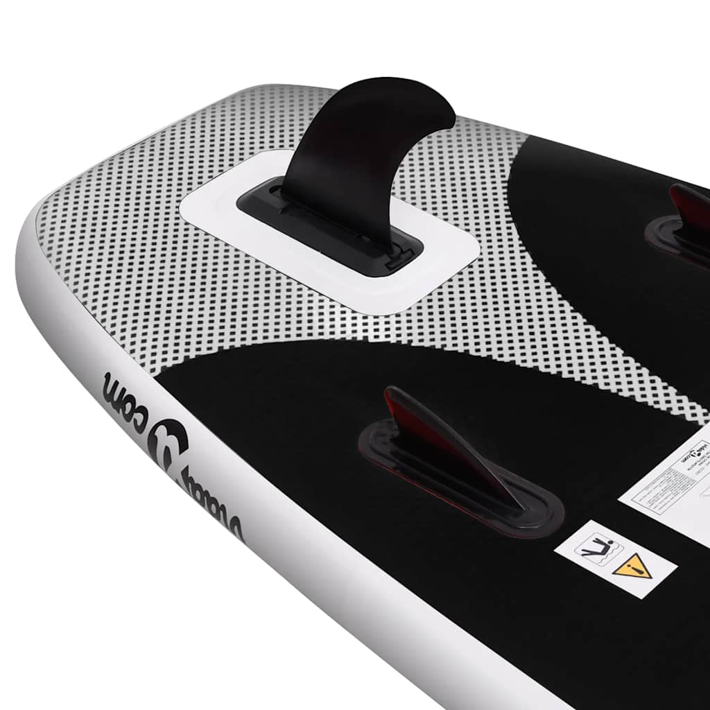 Set Tavola SUP Gonfiabile Nera 330x76x10 cm | homemem39