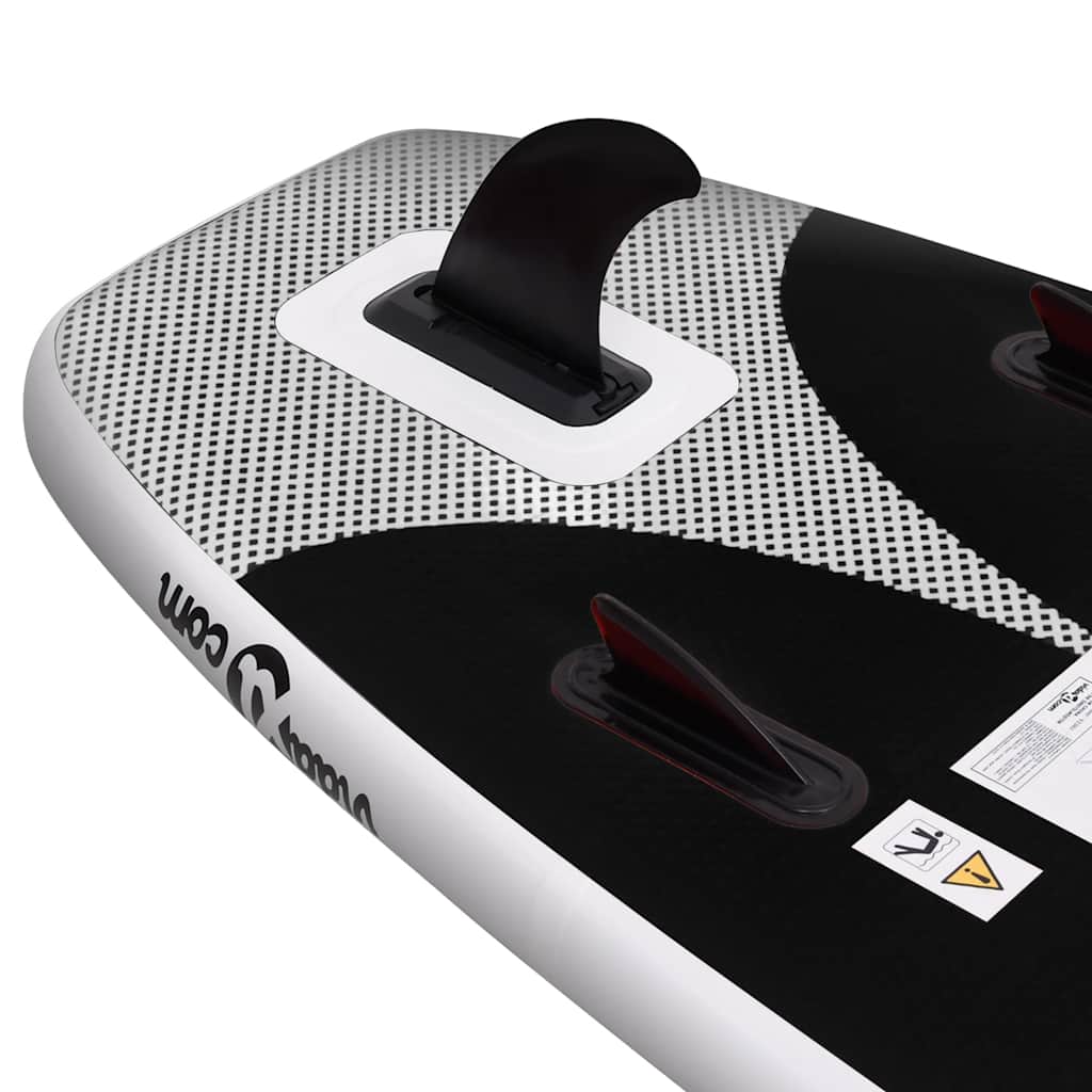 Set Tavola da SUP Gonfiabile Nero 360x81x10 cm | homemem39