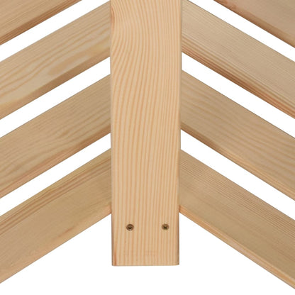 Scaffale ad Angolo 5 Livelli 82,5x82,5x170 cm Massello di Pino - homemem39