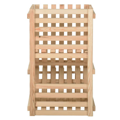 Cassetta Porta Patate  50x50x80 cm in Legno Massello di Pino - homemem39