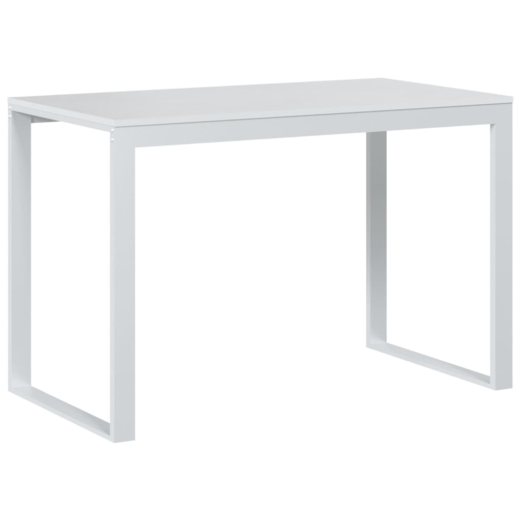 Scrivania per Computer Bianca 110x60x73 cm in Legno Multistrato - homemem39