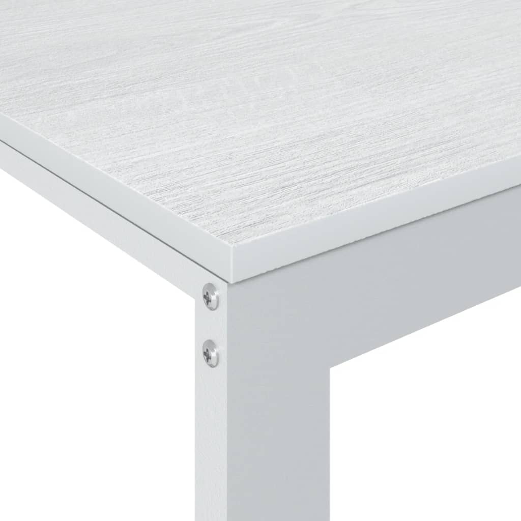 Scrivania per Computer Bianca 110x60x73 cm in Legno Multistrato - homemem39
