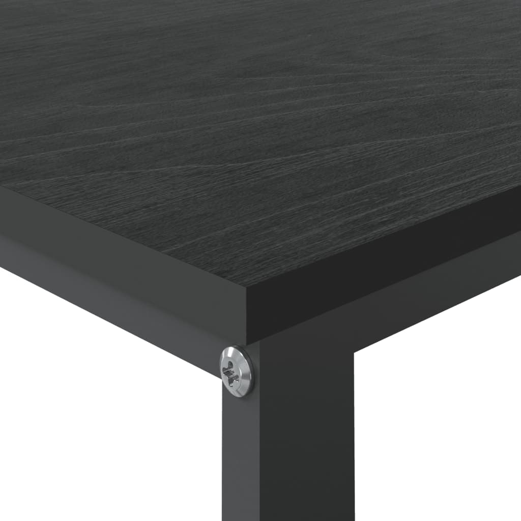 Scrivania per Computer Nera 110x60x73 cm in Legno Multistrato - homemem39