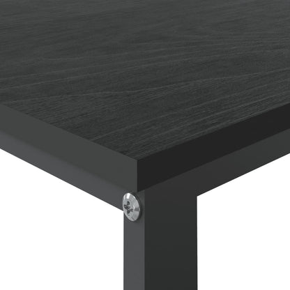 Scrivania per Computer Nera 110x60x73 cm in Legno Multistrato - homemem39