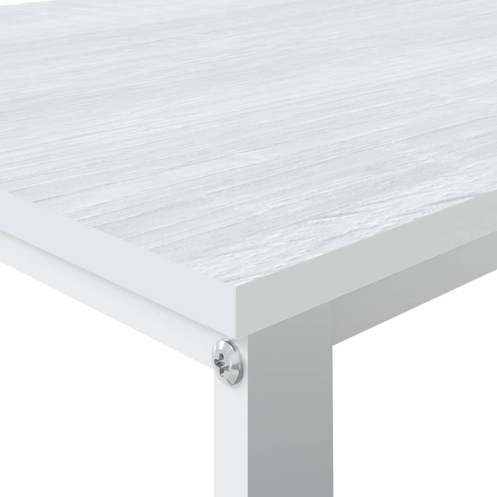 Scrivania per Computer Bianca 110x60x73 cm in Legno Multistrato | homemem39