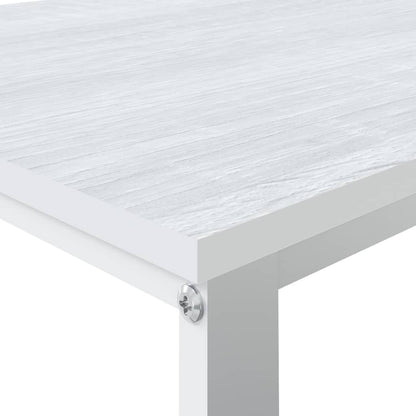 Scrivania per Computer Bianca 110x60x73 cm in Legno Multistrato - homemem39