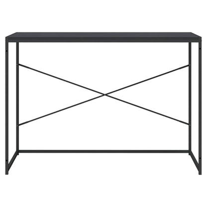 Scrivania per Computer Nera 110x60x70 cm in Legno Multistrato | homemem39
