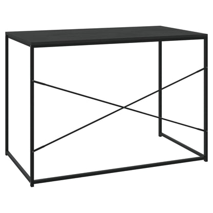 Scrivania per Computer Nera 110x60x70 cm in Legno Multistrato | homemem39