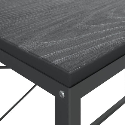 Scrivania per Computer Nera 110x60x70 cm in Legno Multistrato | homemem39