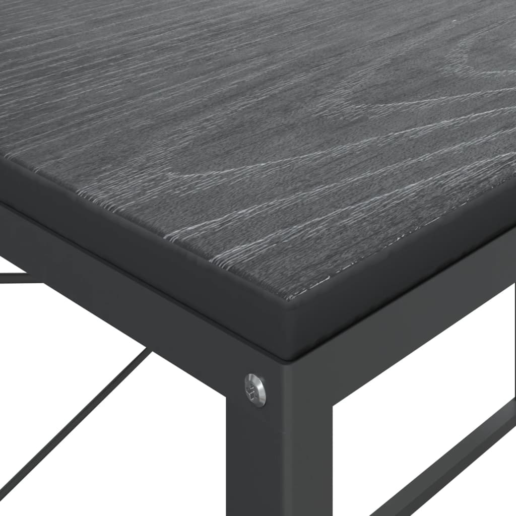 Scrivania per Computer Nera 110x60x70 cm in Legno Multistrato - homemem39