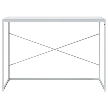 Scrivania per Computer Bianca 110x60x70 cm in Truciolato | homemem39