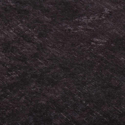 Tappeto Lavabile 80x300 cm Nero e Oro Antiscivolo - homemem39