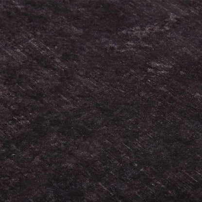 Tappeto Lavabile 160x230 cm Nero e Oro Antiscivolo