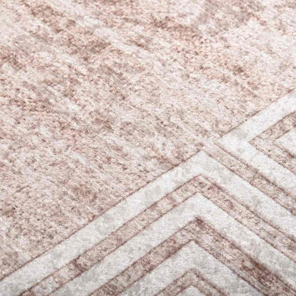Tappeto Lavabile 80x300 cm Beige Antiscivolo - homemem39