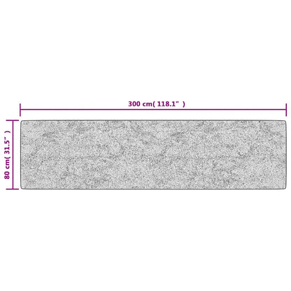 Tappeto Lavabile 80x300 cm Beige Antiscivolo - homemem39