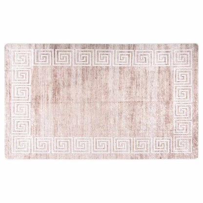 Tappeto Lavabile 120x180 cm Beige Antiscivolo - homemem39