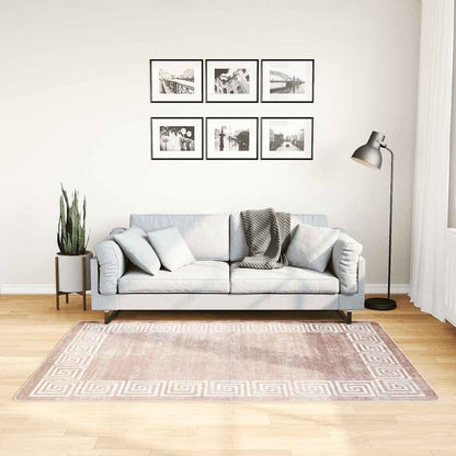 Tappeto Lavabile 120x180 cm Beige Antiscivolo