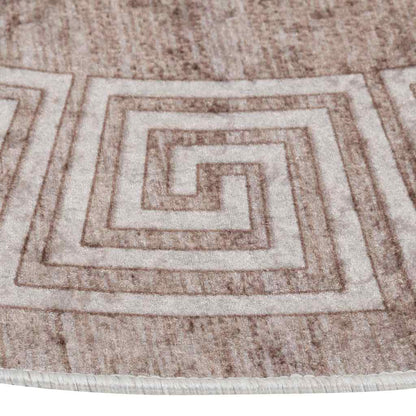 Tappeto Lavabile 120 cm Beige Antiscivolo - homemem39