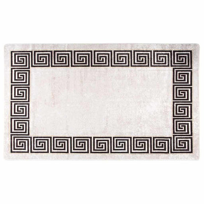 Tappeto Lavabile 120x180 cm Beige Chiaro Antiscivolo