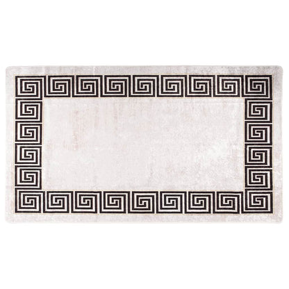 Tappeto Lavabile 190x300 cm Beige Chiaro Antiscivolo
