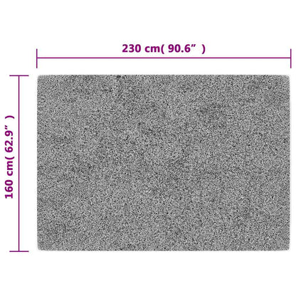 Tappeto Lavabile 160x230 cm Antracite Antiscivolo