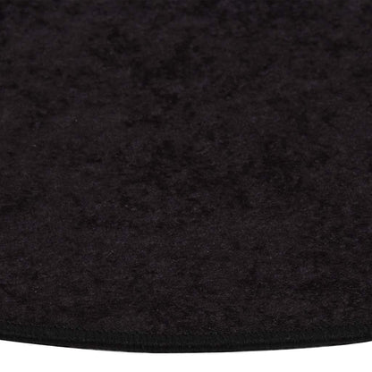 Tappeto Lavabile φ120 cm Antracite Antiscivolo