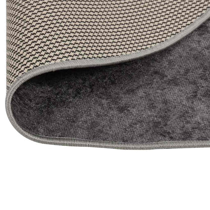 Tappeto Lavabile φ120 cm Grigio Antiscivolo - homemem39