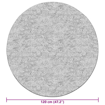 Tappeto Lavabile φ120 cm Nero e Bianco Antiscivolo - homemem39