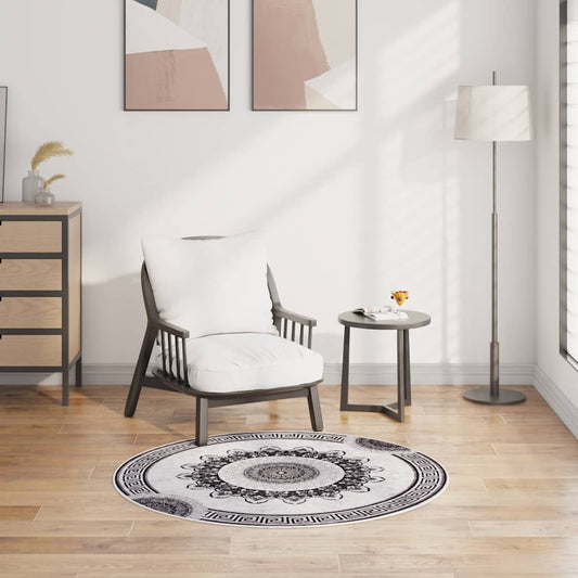 Tappeto Lavabile φ120 cm Multicolore Antiscivolo
