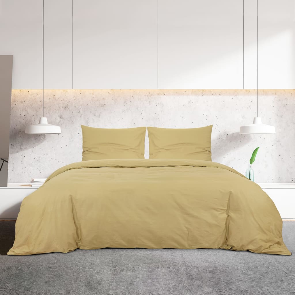 Set Copripiumino Tortora 200x200 cm in Microfibra Leggera | homemem39
