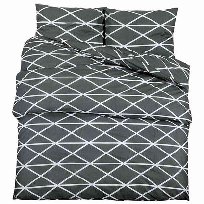 Set Copripiumino Grigio 140x200 cm in Cotone | homemem39