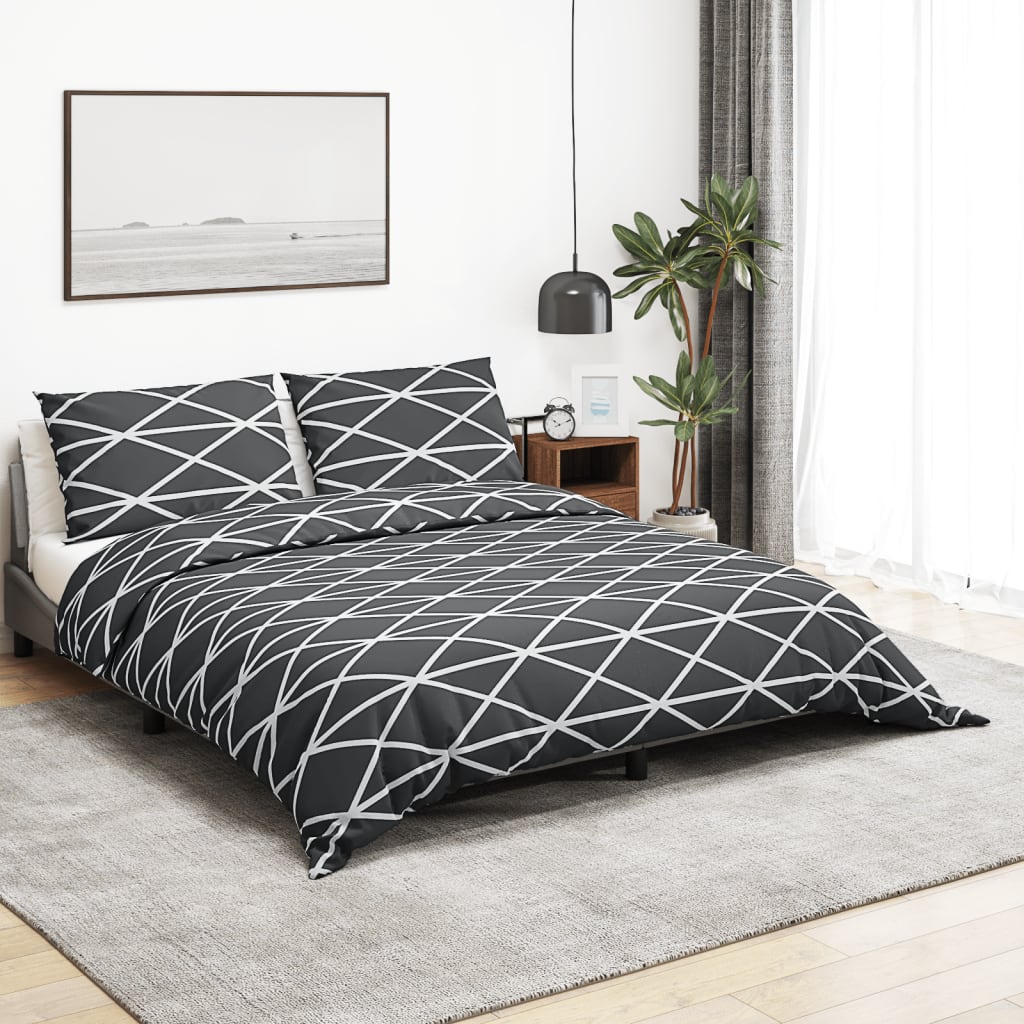 Set Copripiumino Grigio 200x200 cm in Cotone | homemem39