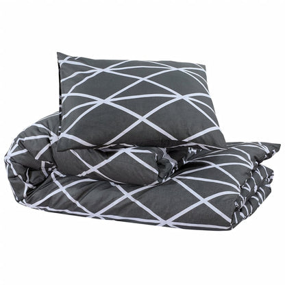 Set Copripiumino Grigio 140x200 cm in Cotone | homemem39