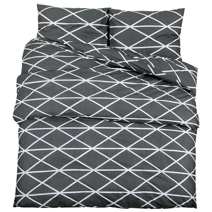 Set Copripiumino Grigio 200x200 cm in Cotone | homemem39