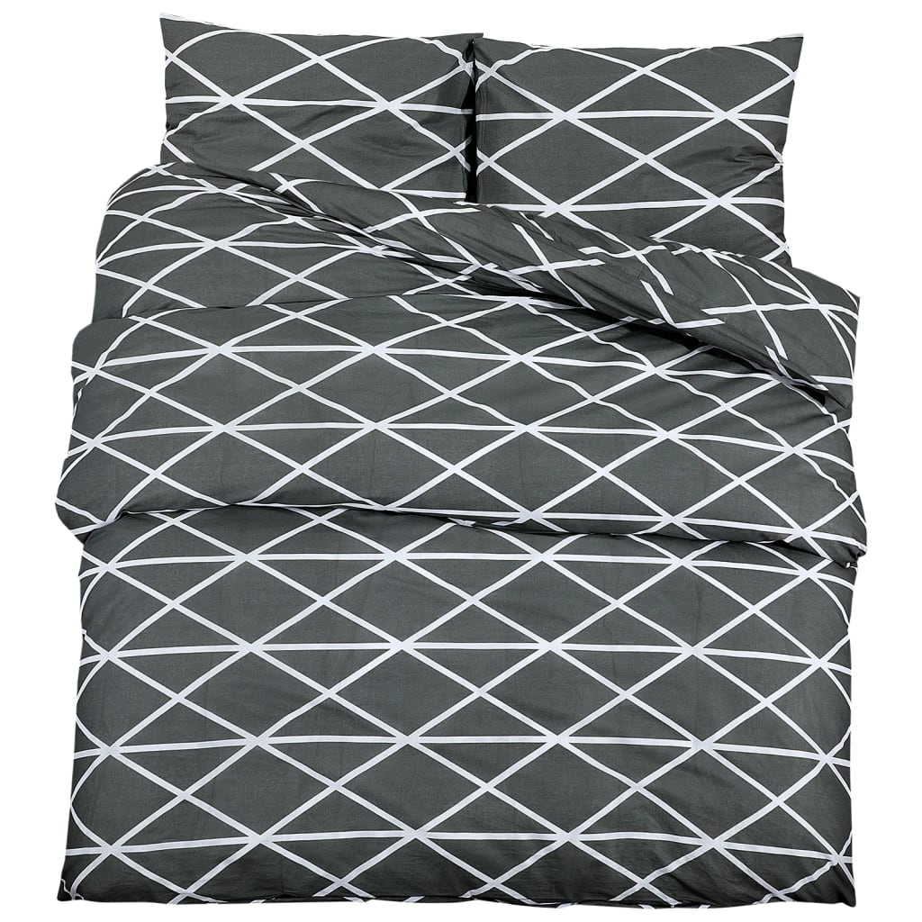 Set Copripiumino Grigio 135x200 cm in Cotone - homemem39