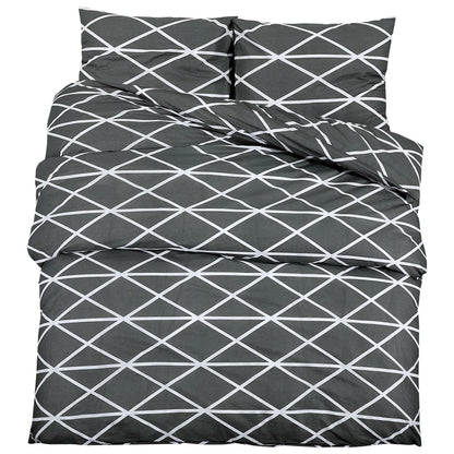 Set Copripiumino Grigio 135x200 cm in Cotone - homemem39