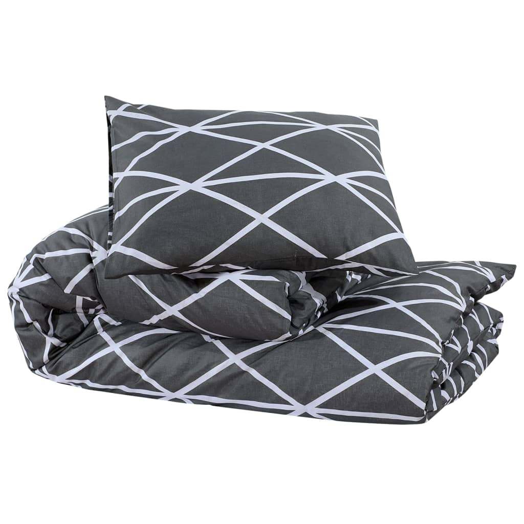 Set Copripiumino Grigio 135x200 cm in Cotone - homemem39