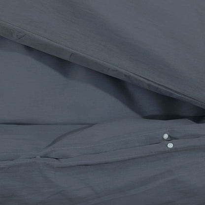 Set Copripiumino Antracite 200x200 cm in Cotone | homemem39