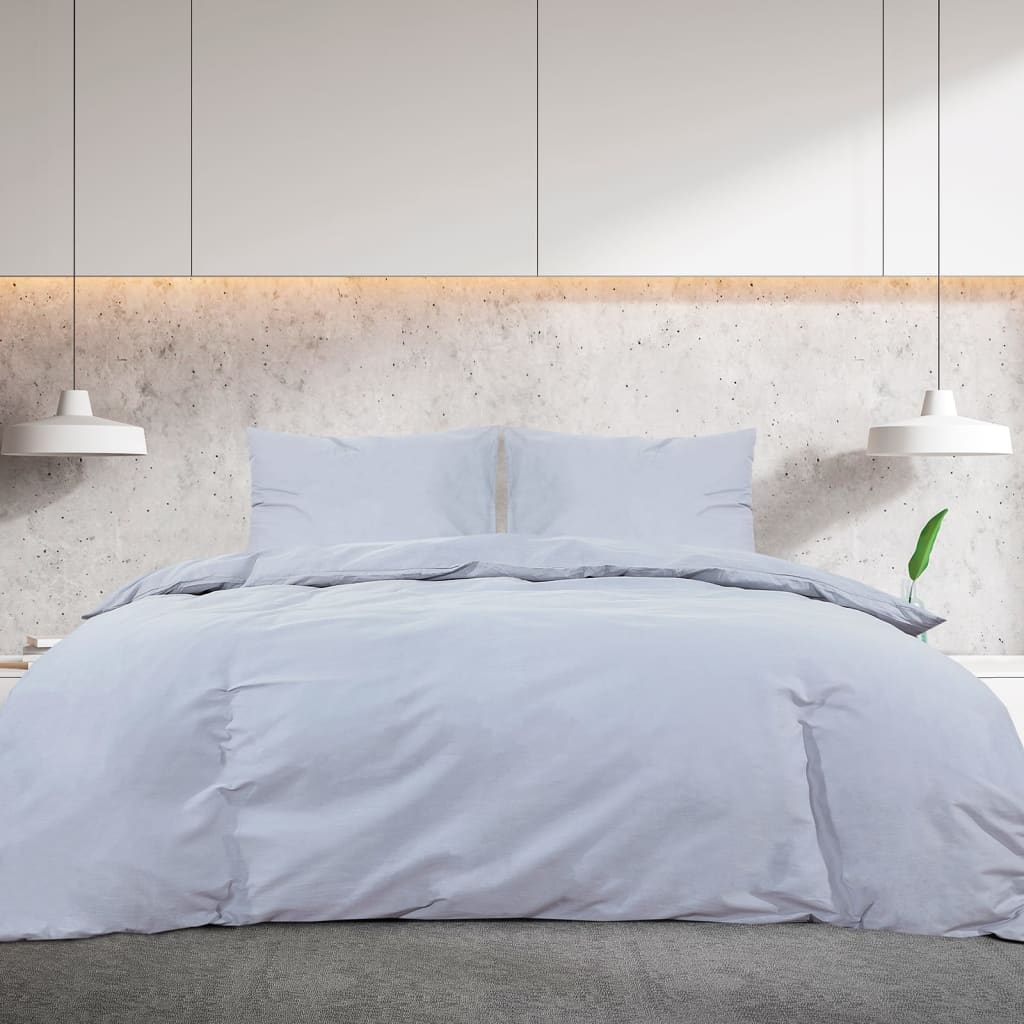 Set Copripiumino Grigio 240x220 cm in Cotone | homemem39