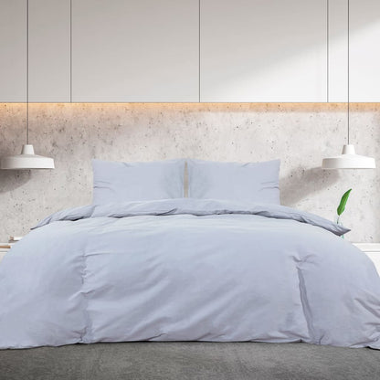Set Copripiumino Grigio 200x200 cm in Cotone | homemem39