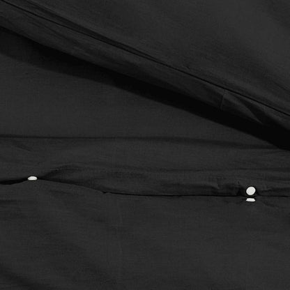 Set Copripiumino Nero 200x200 cm in Cotone | homemem39